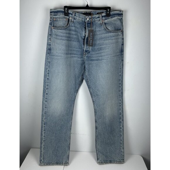 Alex Mill AM Original 5 Pocket Jeans Mens 38x32 Vintage Light Indigo Denim NWT